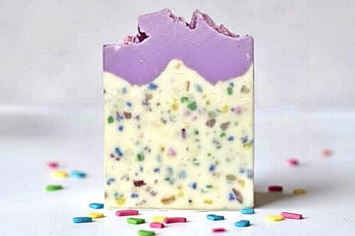 Rainbow sprinkles confetti soap