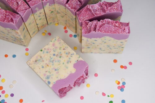 Rainbow sprinkles confetti soap