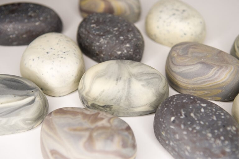 river pebbles soaps