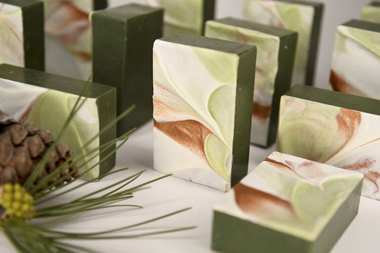 in the forest_marbled soap