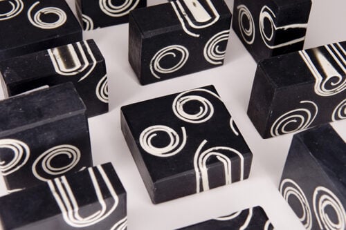 Glowing spirals soap