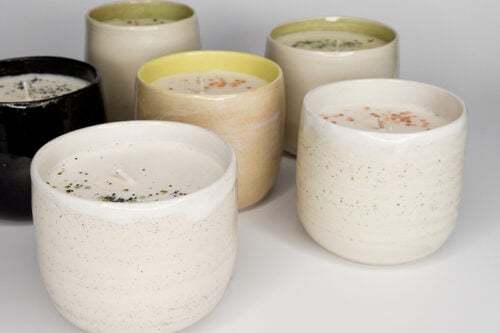 Latte cup soy candle